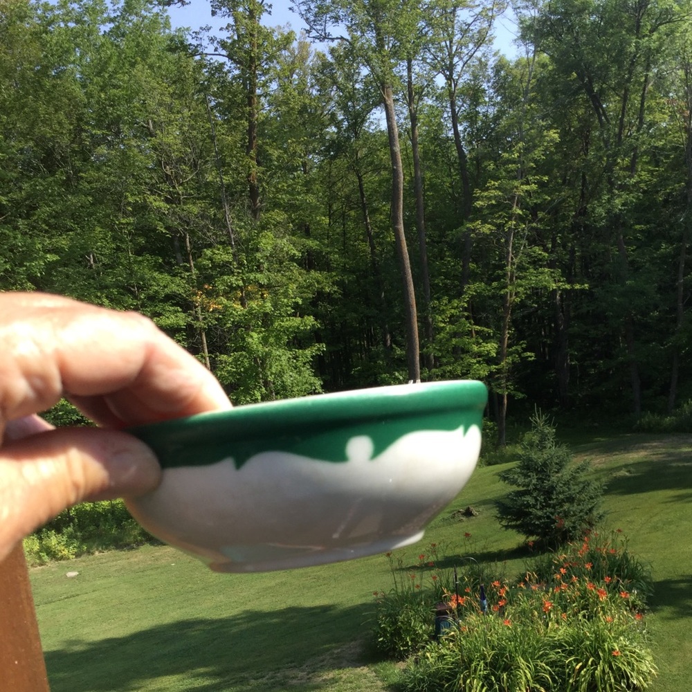 🫎 Vintage Shenango China Green Restaurant Ware  EVC Small Bowl 5'